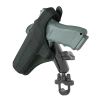 RAM® Handlebar U-Bolt Double Ball Mount with Gun Holster Clip