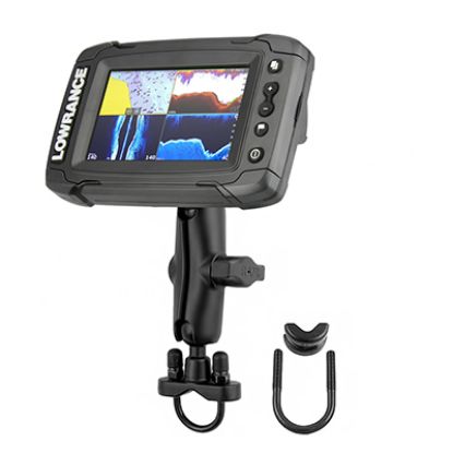 RAM® Handlebar U-Bolt Double Ball Mount for Lowrance Elite-5 + More