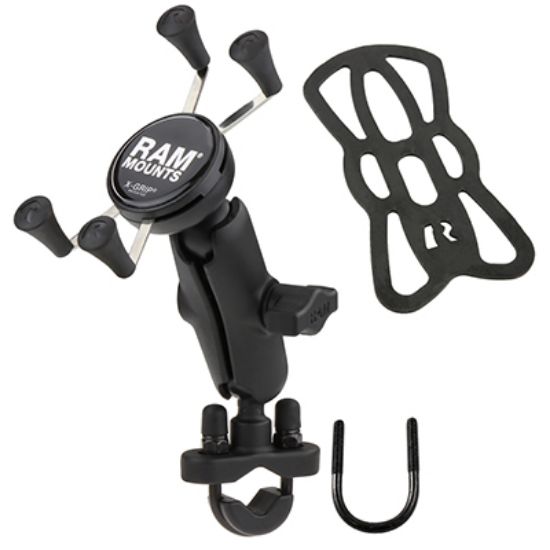RAM® X-Grip® Phone Mount with Handlebar U-Bolt Base