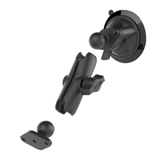 RAM® Twist-Lock™ Suction Cup Double Ball Mount