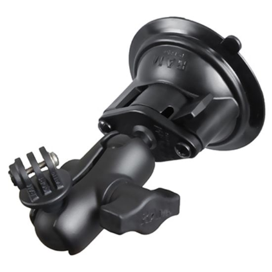 RAM® Twist-Lock™ Suction Cup Mount with Universal Action Camera Adapter