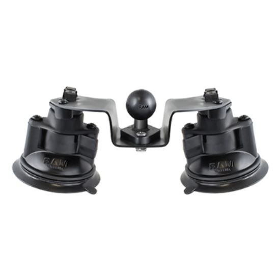 RAM® Twist-Lock™ Dual Pivot Suction Cup Base with Ball