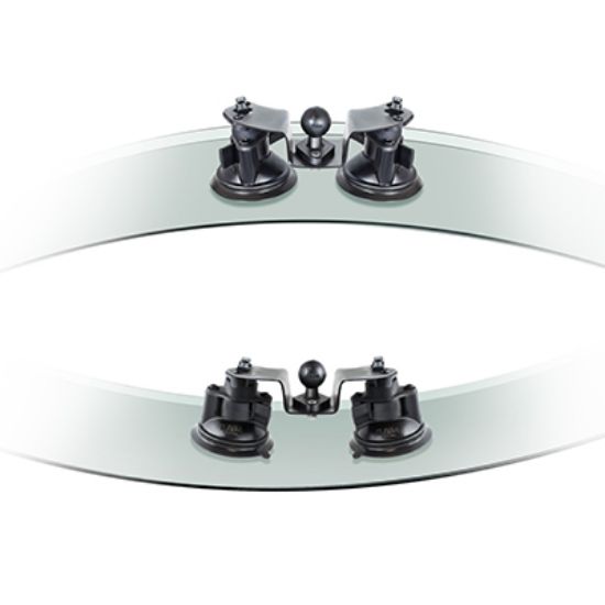 RAM® Twist-Lock™ Dual Pivot Suction Cup Base with Ball