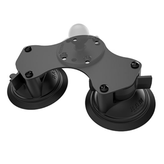 RAM® Twist-Lock™ Dual Suction Cup Base