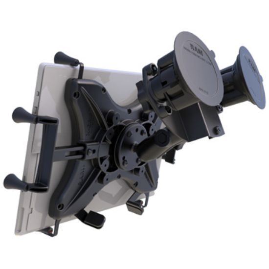 RAM® X-Grip® with RAM® Twist-Lock™ Pivot Suction for 12" Tablets