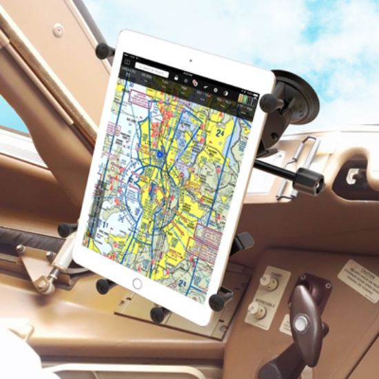 RAM® X-Grip® with RAM® Twist-Lock™ Dual Suction for 9"-10" Tablets