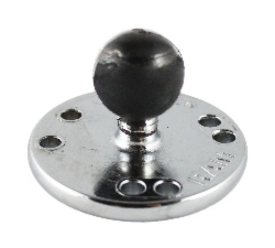 RAM® Chrome Round Plate with Ball
