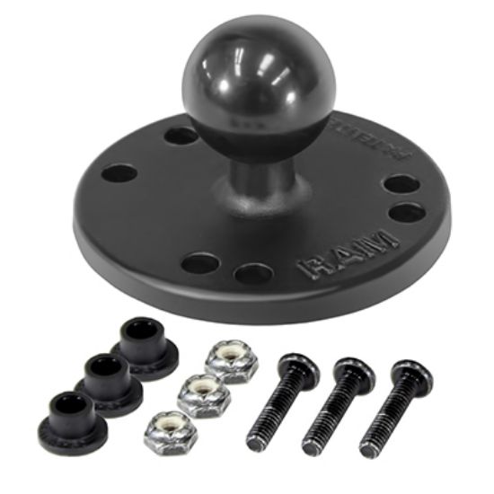 RAM® Ball Adapter with Hardware for Raymarine Dragonfly