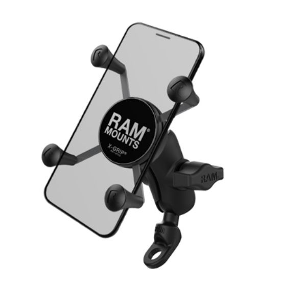 RAM® X-Grip® Phone Mount with 9mm Angled Bolt Head Adapter