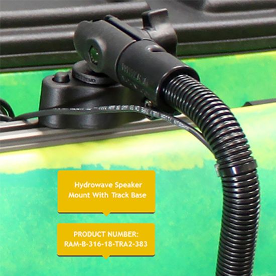 RAM® Track Ball™ Quick Release Mount for HydroWave™ Speaker with 18" Rod