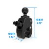 RAM® X-Grip® Large Phone Mount with RAM® Tough-Claw™ Small Clamp Base