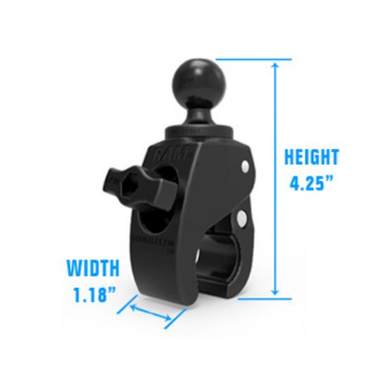 RAM® X-Grip® Large Phone Mount with RAM® Tough-Claw™ Small Clamp Base