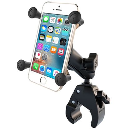 RAM® X-Grip® Phone Mount with RAM® Tough-Claw™ Small Clamp Base