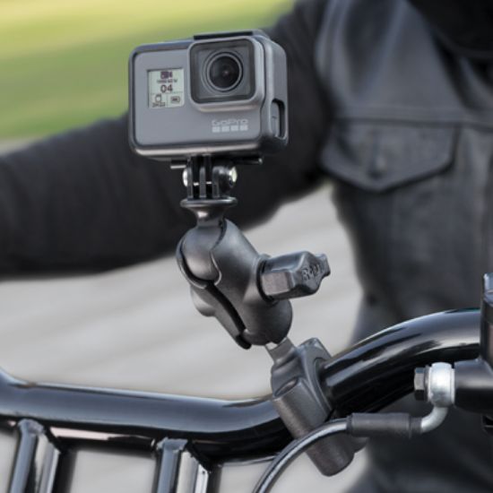 RAM® Torque™ Large Rail Base with Universal Action Camera Adapter