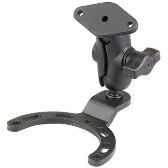 RAM® Small Gas Tank Mount with Diamond Plate