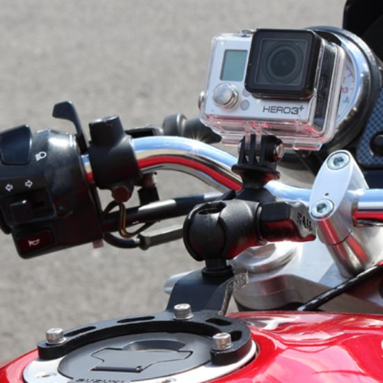 RAM® Small Gas Tank Mount with Universal Action Camera Adapter