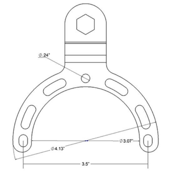 RAM® Small Gas Tank Ball Base for Motorcycles