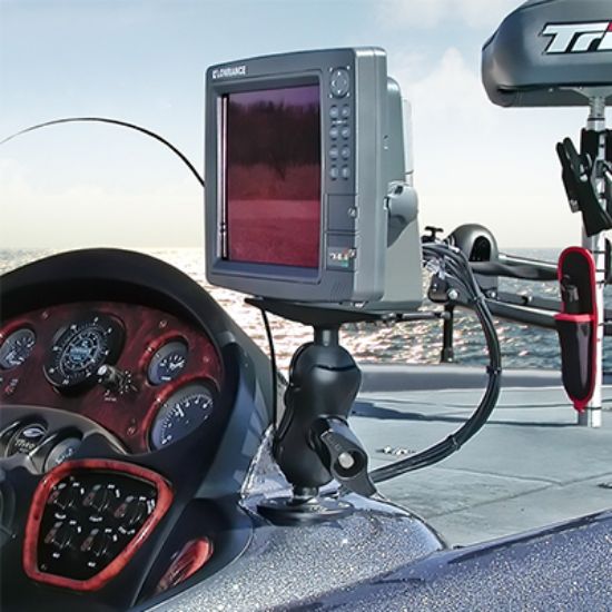 RAM® Large Marine Electronics Mount with Jam Nut