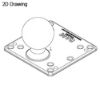 RAM® 100x100mm VESA Plate with Ball