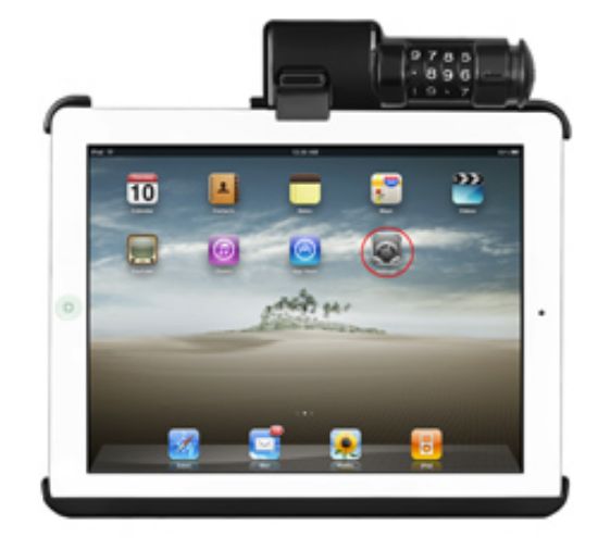 RAM® Latch-N-Lock™ Cradle for Apple iPad 1-4