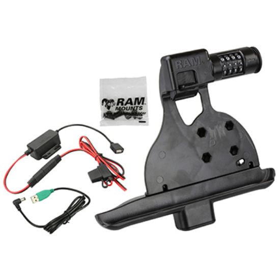 RAM® Locking Powered Cradle for Samsung Galaxy Tab Active2 with Charger