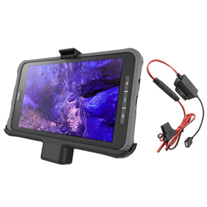 RAM® EZ-Roll'r™ Powered Cradle for Samsung Tab Active 8.0 with Charger