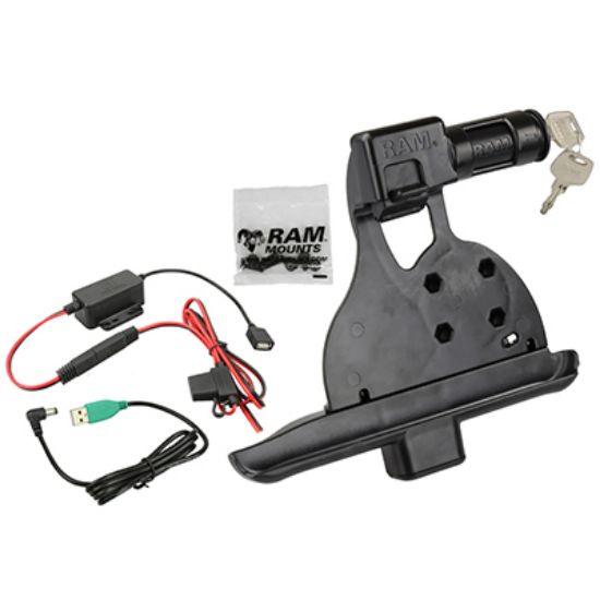 RAM® Key-Locking Powered Cradle for Samsung Tab Active2 with Charger