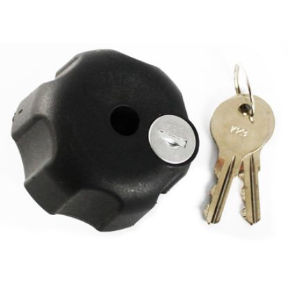 RAM® Key Lock Knob with Brass Insert for B Size Socket Arms