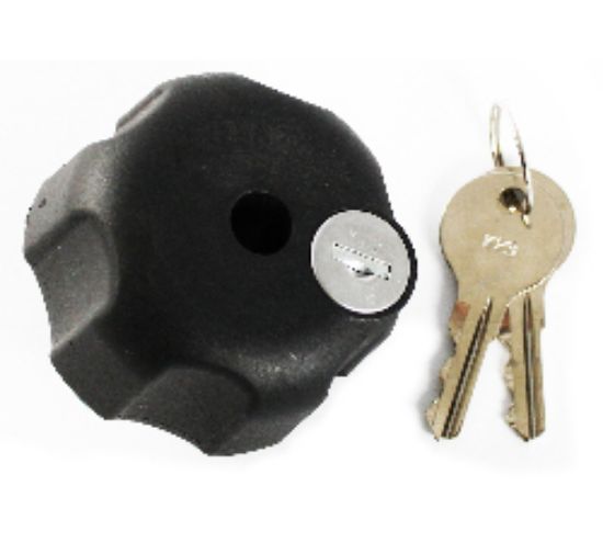 RAM® Key Lock Knob with Steel Insert for B Size Socket Arms