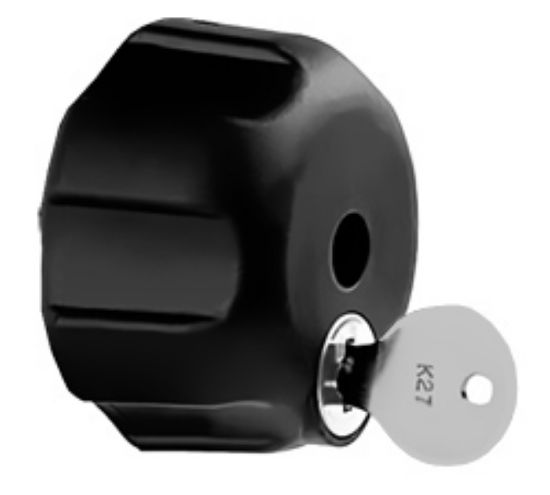 RAM® Key Lock Knob with Steel Insert for B Size Socket Arms