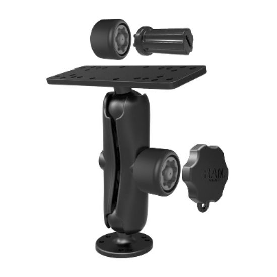 RAM® Pin-Lock™ Universal Marine Electronic Mount with Gimbal Knob
