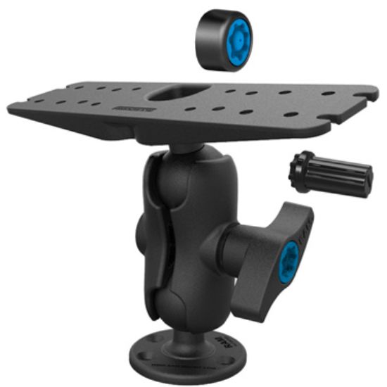 RAM® Pin-Lock™ Universal Marine Electronic Mount with Gimbal Knob
