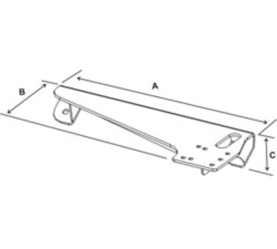 RAM® No-Drill™ Laptop Base for '01-12 Ford Escape + More