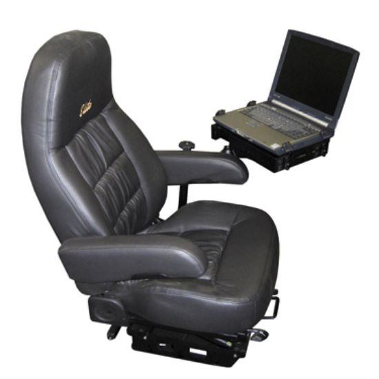 RAM® No-Drill™ Universal Laptop Mount for Heavy Duty Trucks