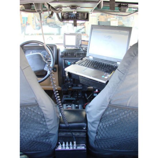 RAM® No-Drill™ Laptop Mount for '07-11 Jeep Wrangler