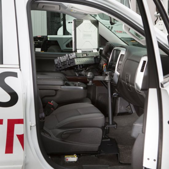 RAM® No-Drill™ Laptop Mount for '14-19 Chevrolet Silverado + More