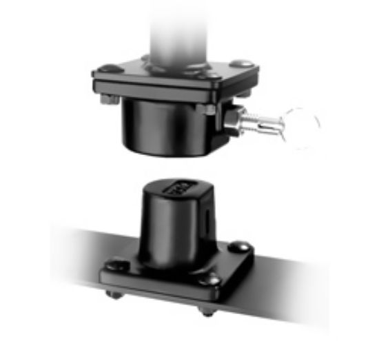 RAM® Remove-A-Pole™ Riser for Vehicle Laptop Mounts