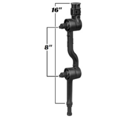 RAM® Adapt-A-Post™ with Adjustable 16" Extension Arm