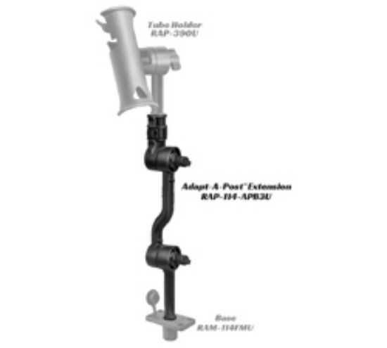 RAM® Adapt-A-Post™ with Adjustable 16" Extension Arm