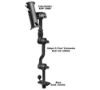 RAM® Adapt-A-Post™ with Adjustable 16" Extension Arm