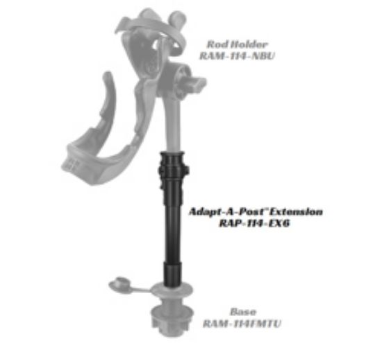 RAM® Adapt-A-Post™ 9" Extension Pole