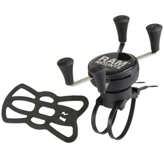 RAM® X-Grip® Phone Mount with RAM® EZ-On/Off™ Bicycle Base