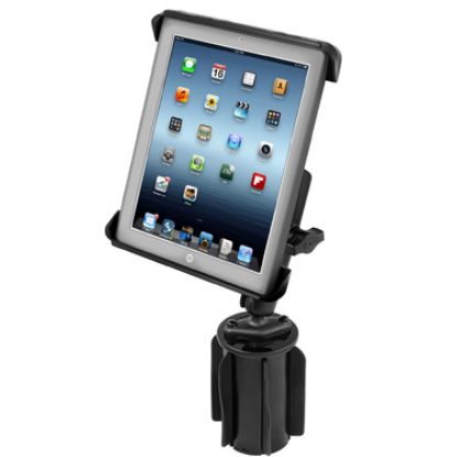 RAM® Tab-Tite™ Holder with RAM-A-CAN™ II Cup Holder Mount for iPad 1-4