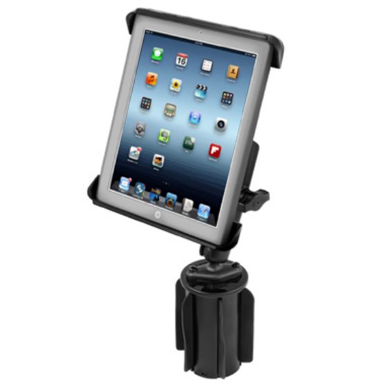 RAM® Tab-Tite™ Holder with RAM-A-CAN™ II Cup Holder Mount for iPad 1-4