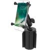RAM® X-Grip® Large Phone Mount with RAM-A-CAN™ II Cup Holder Base