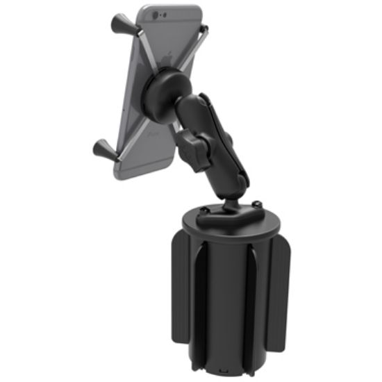 RAM® X-Grip® Large Phone Mount with RAM-A-CAN™ II Cup Holder Base