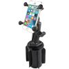 RAM® X-Grip® Phone Mount with RAM-A-CAN™ II Cup Holder Base
