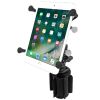 RAM® X-Grip® with RAM-A-CAN™ II Cup Holder Mount for 7"-8" Tablets