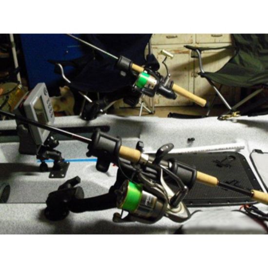 RAM® Light-Speed™ Fishing Rod Holder with Revolution Socket Arm and Base