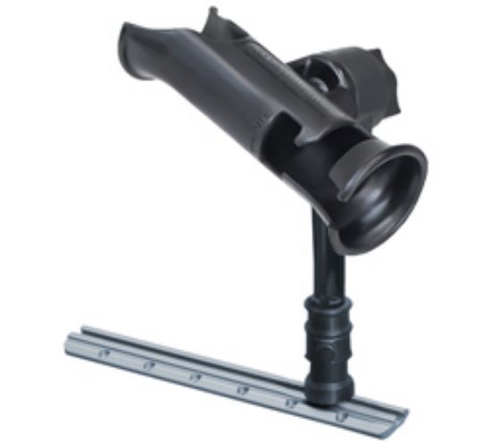 RAM® Tube Jr.™ Rod Holder with RAM® Adapt-A-Post™ Track Base